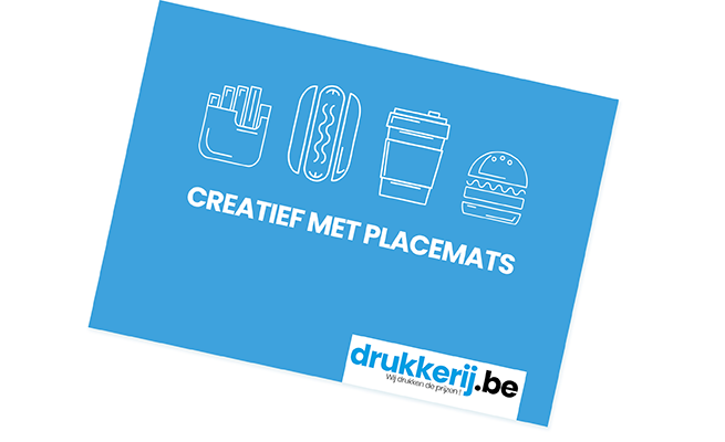 Voorbeeld bedrukte placemat voor horeca